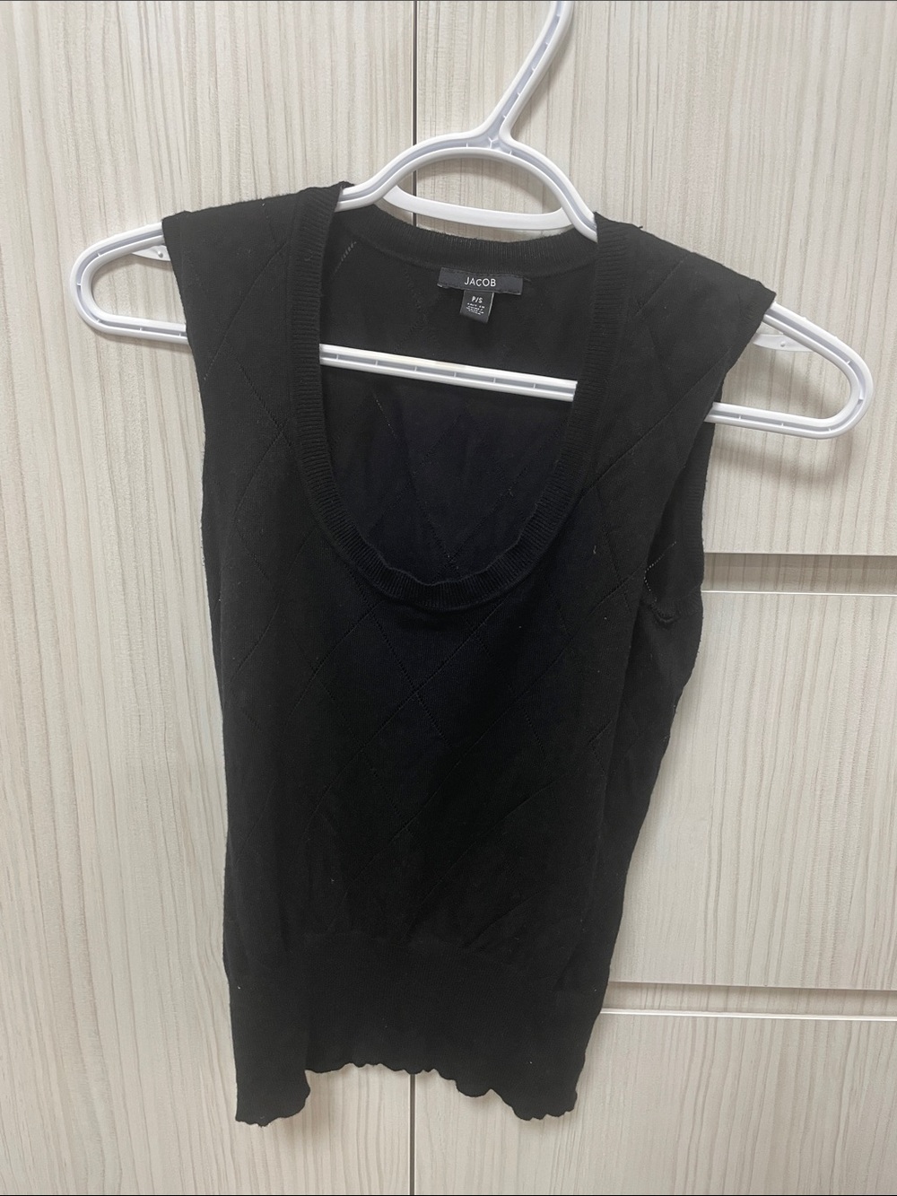 Jacob Black Sleeveless Knit Tank Top